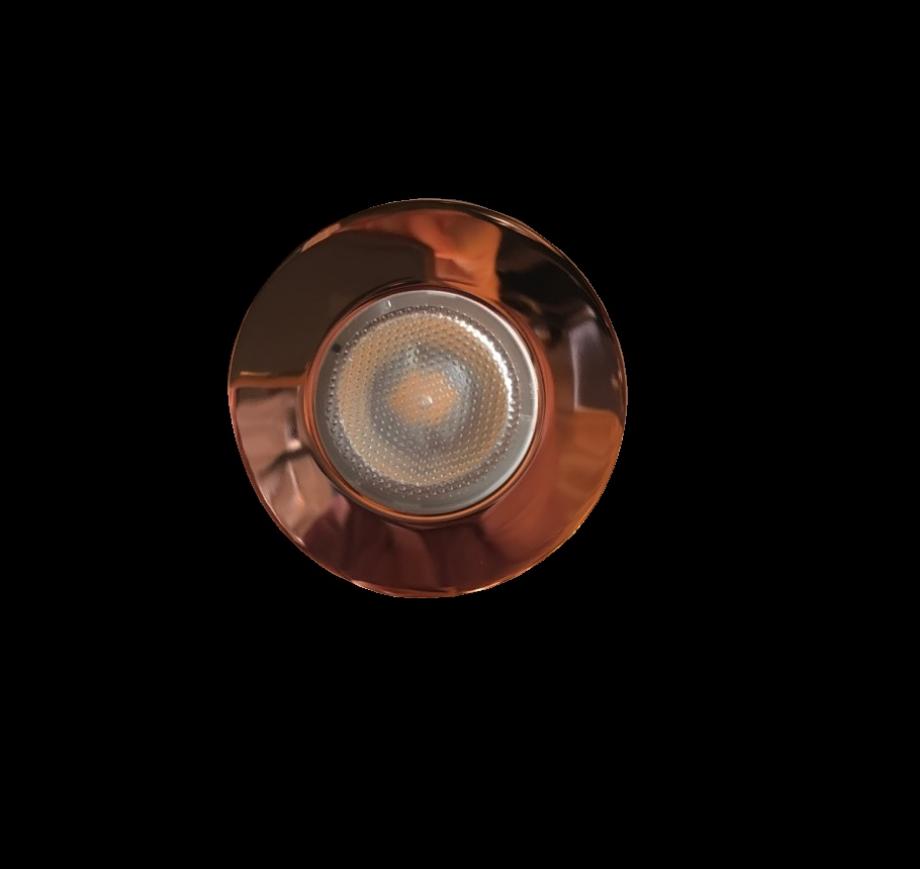 Copper fire rated downlight from Fraser Besant Lighting